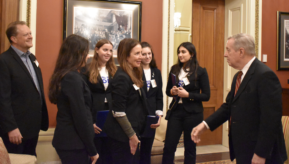 DURBIN TALKS GUN VIOLENCE PREVENTION WITH HIGHLAND PARK STUDENTS